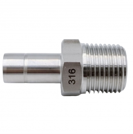 316 Stainless Steel Male Adapter - CHIBIN Fittings for Stainless Steel tubing, Straight Adapters, Tube Stem × Male Threaded Pipe